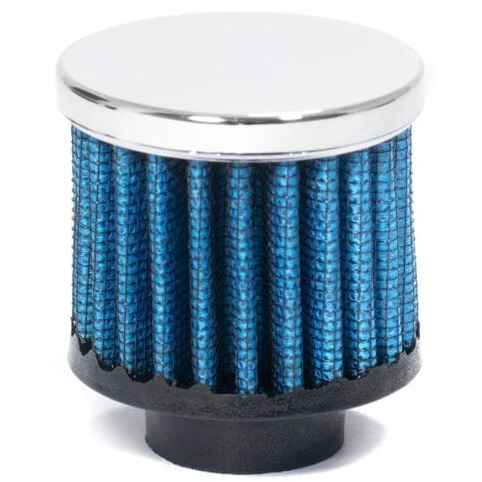 FILTRO  RESPIRO DE ÓLEO UNIVERSAL RC118AZ AZUL EM TECIDO GOL VOYAGE FUSCA SANTANA DEL REY MONZA ASTRA PASSAT  RC118 AZUL
