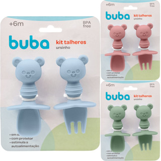 Kit Talher de Silicone Ursinho Com Escudo - Buba