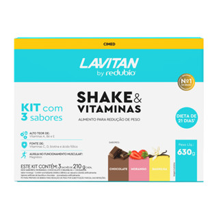 Kit Redubio Shake Dieta De 21 Dias Com 3 Sabores 630g Preço Promocional