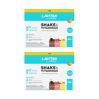 2x - Kit Redubio Shake Dieta De 21 Dias Com 3 Sabores 630g MELHOR PREÇO DO SITE