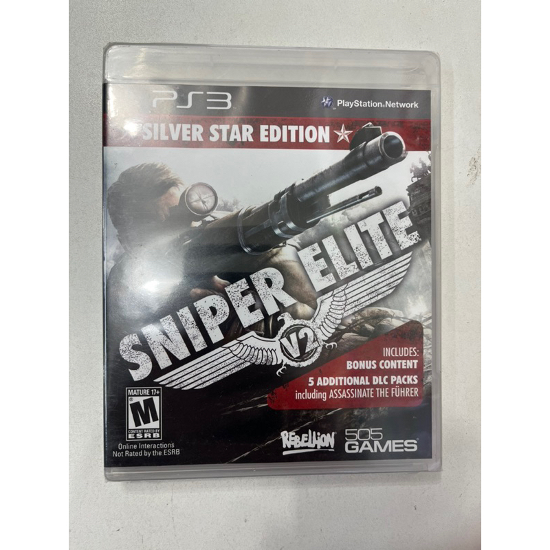Sniper Elite V2 ps3 silver star Edition- mídia física