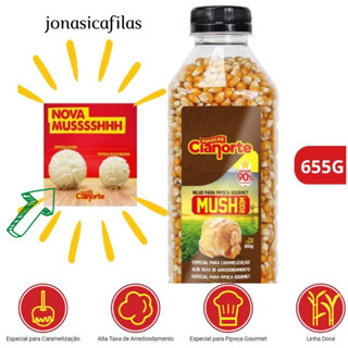 Milho Para Pipoca Gourmet Tipo Mushroom 655g Cianorte (garrafa) Embalagem Original Lacrada