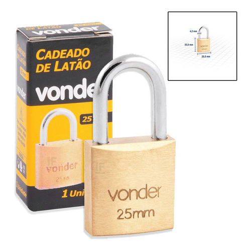 Cadeado Vonder Segurança Original 25mm até 50mm