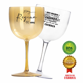 Kit 24 Taças Gin/Vodka 580ml Acrílica Personalizadas - Aloha em Oferta na Shopee