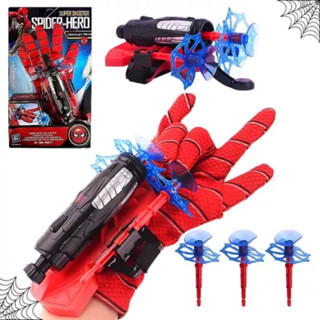 Brinquedo Luva Homem Aranha Lança Teia Spider Man Lança Dardos Spidermam