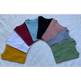 kit 2 T-shirt Lisa Básica Camiseta Blusinha Feminina 100% Algodão