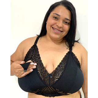 KIT 4 Sutiã Soutien Sutian Amamentação Renda PLUS SIZE Gestante em Oferta na Shopee