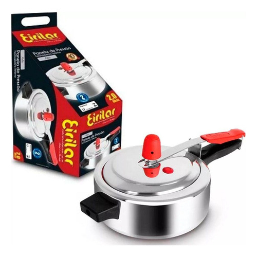 Panela De Pressão 2 Litros Polida Eirilar - Com Haste Limpadora Grátis em Oferta na Shopee