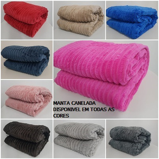 Manta Cobertor Antialérgico Soft Alto Relevo Ondulada Canelada Mantinha Casal 2,00 X 1,80 m em Oferta na Shopee