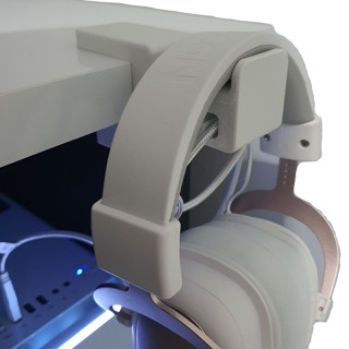 Suporte Headset / Fone de Mesa - Fixação na mesa