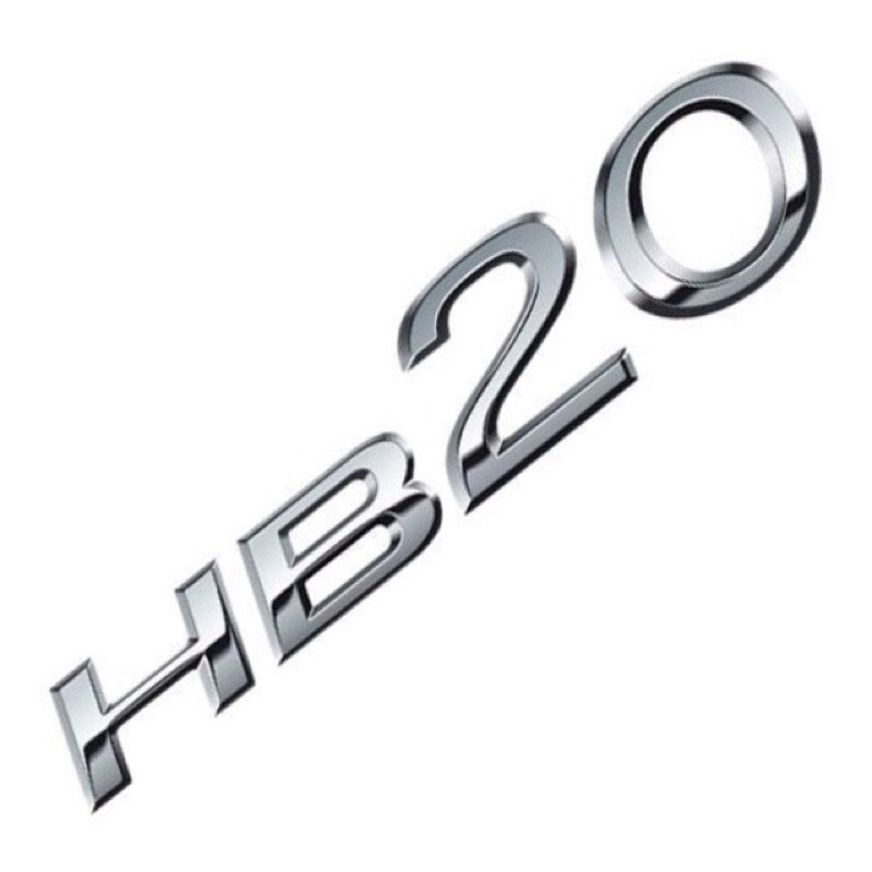 Emblema Letreiro Hb20 Ano 2013 a 2019 Peça Cromada