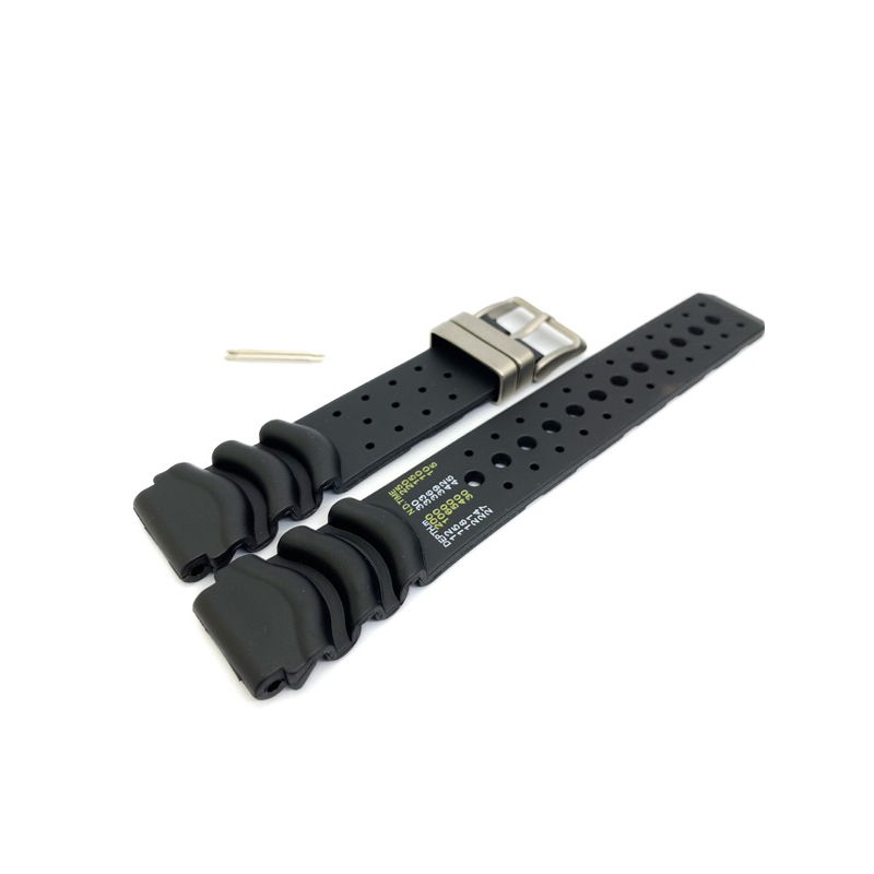Pulseira Compativel  Hiper Duplex Aqualand 20mm Toda Preta
