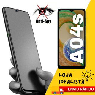 Película Cerâmica Fosca Privacidade 3D 9D P/ Samsung Galaxy A04s Matte Fume Anti-Spy Premium Envio Imediato