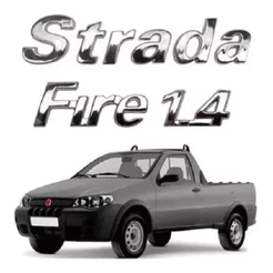 Emblemas Letreiro Strada Fire 1.4 - 2002 À 2012 fita 3M peça cromado