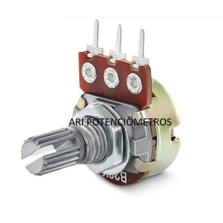 kit 10 peças - potenciômetro rotativo w148 L15 10k B, 50k B, 100k B escolha o valor ôhmico