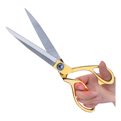 Tesoura Uso Profissional Dourada para Costureira /Tapeceiro Forjada Alfaiate Crina 8,5 Polegadas -  21cm