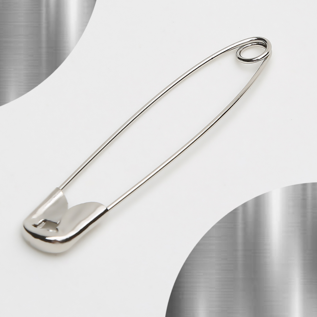 Alfinete De Segurança 05 - Prata - Com 50 Unidades - BRX