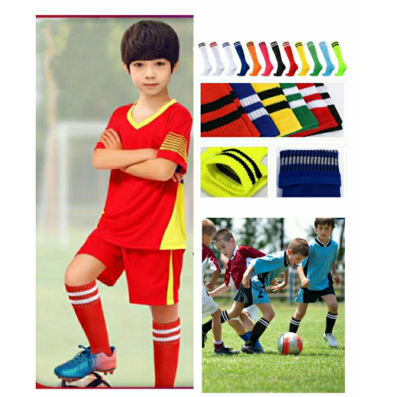 meia meião de futebol esportivo longo comprido adulto/infantil/juvenil tamanho 25-28/29-32/33-36/37-46