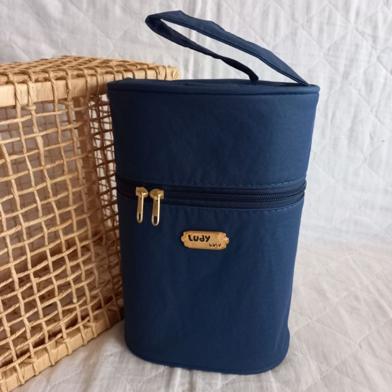 Porta mamadeira com isopor Termico menino menina bebê cores