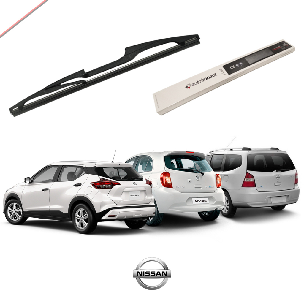 Palheta De Silicone Nissan Kicks Livina March Paleta Limpador Parabrisa Traseiro Original Autoimpact