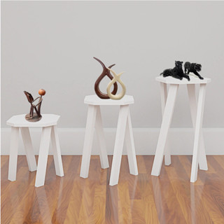 Conjunto de Mesinhas de Canto Kit 3 Mesinha de Centro Decoração Moderna Envio Imediato