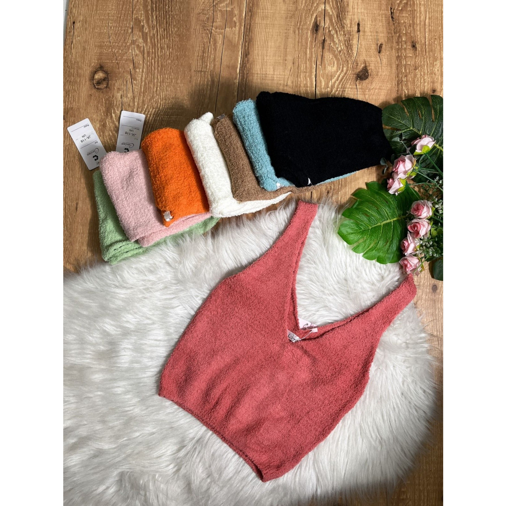 Blusa feminino regata cropped Ursinho de pelúcia  inverno novojx-118