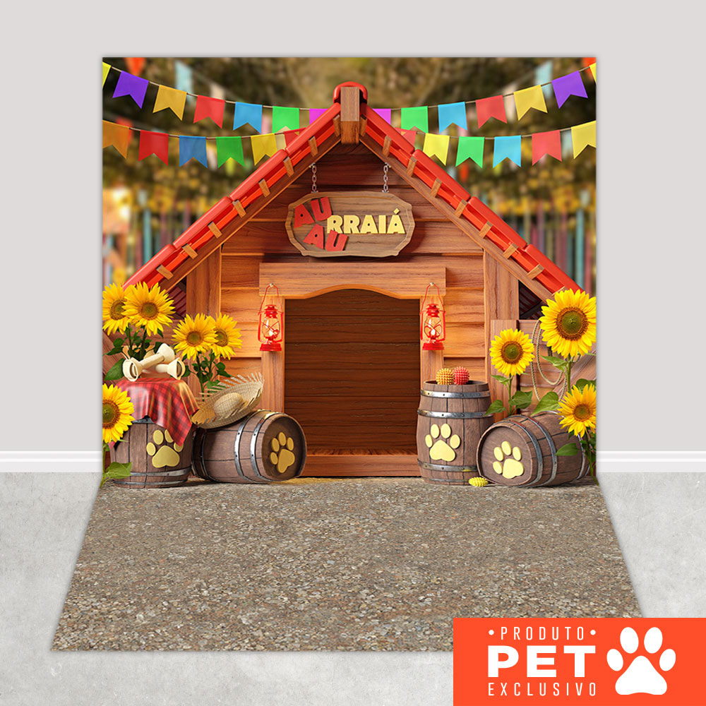 Fundo Fotográfico Junina Pet Em Tecido 1,20x1,70m PET-111 em Oferta na Shopee