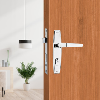 Conjunto De Fechadura Externa 1000 Alavanca Cromado Silvana