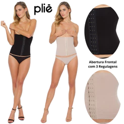 Modelador Cinta Plie Fitness Modela E Reduz Medidas Modelo Com Barbatana Em Aco