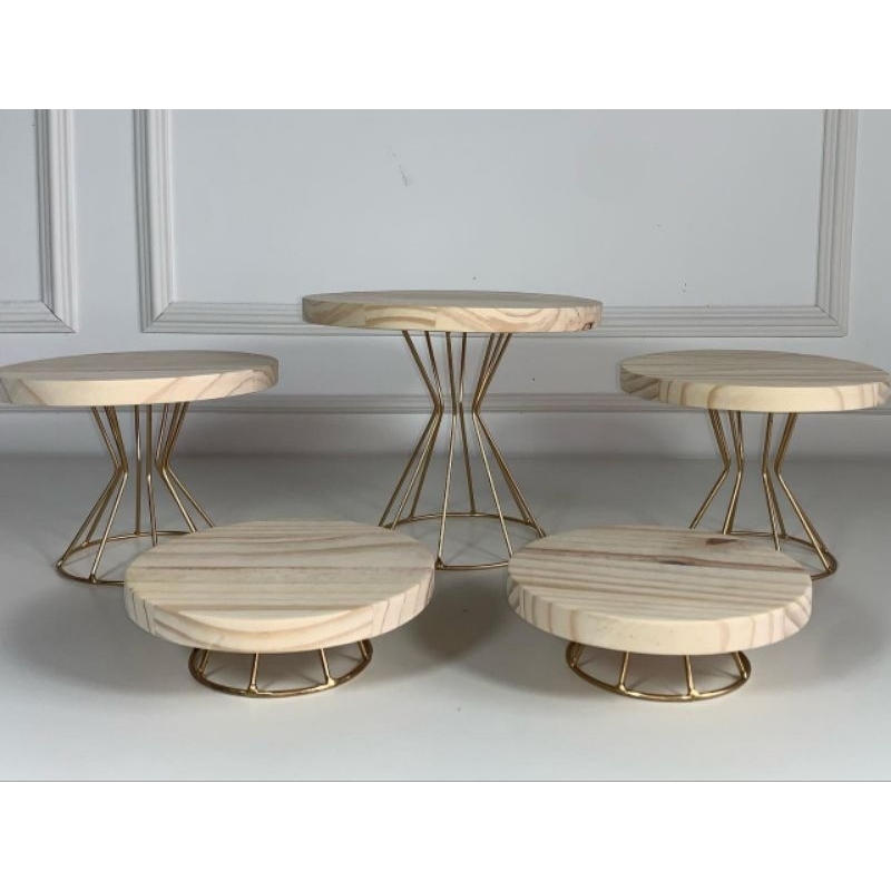 Kit boleira modelo Roma feito em ferro tampos pinus em Oferta na Shopee