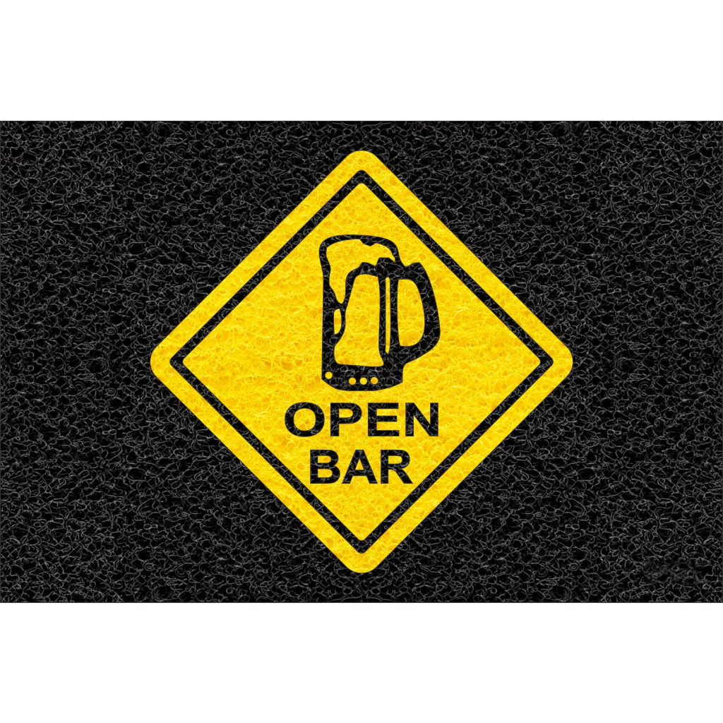 Tapete capacho open bar 60x40