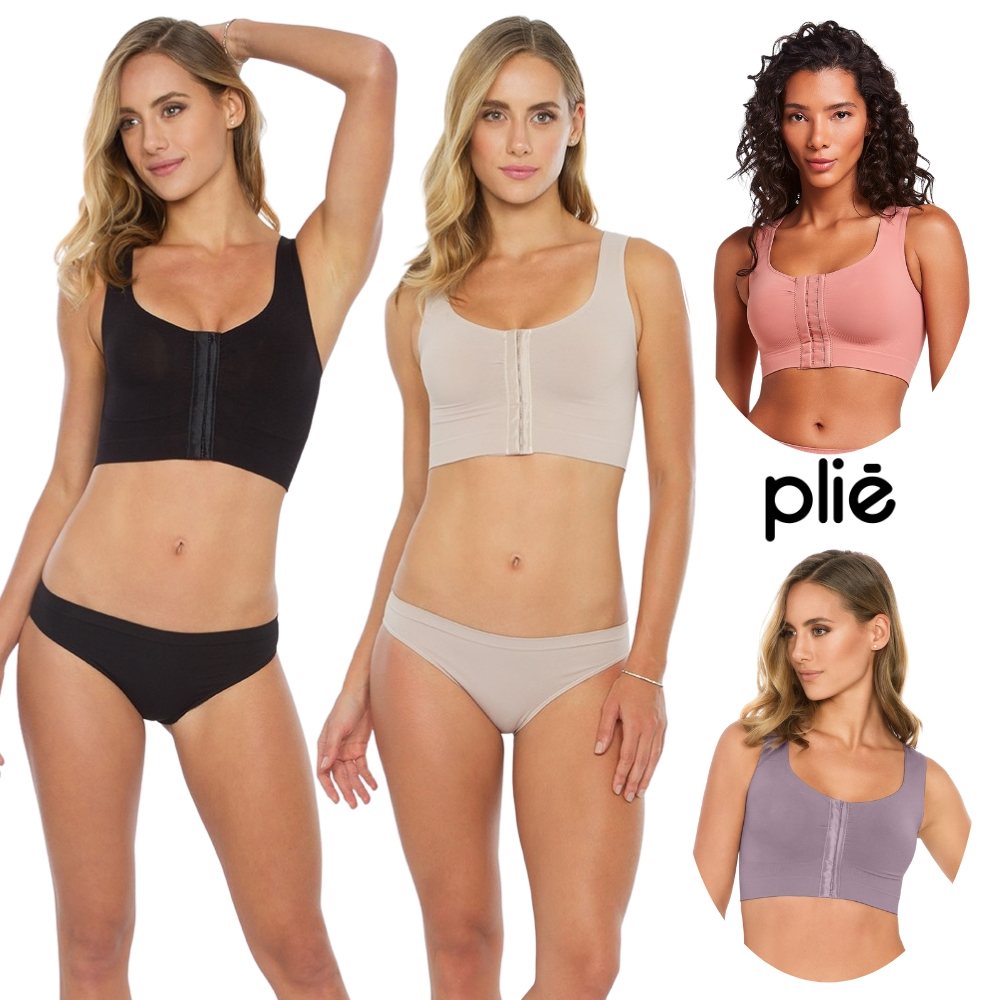 Sutiã Plié Regata Top Control Com Abertura Modelo De Sustentação Com Colchetes Original em Oferta na Shopee