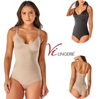 Body Sem Bojo Modelador E Redutor Pós-parto e Amamentação Vi Lingerie Media Compressão