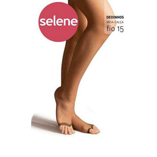 Meia Calça Dedinho de Fora Selene Natural Fina Fio 15 Dedos Livres para Usar com Sandália e Sapato Aberto em Oferta na Shopee