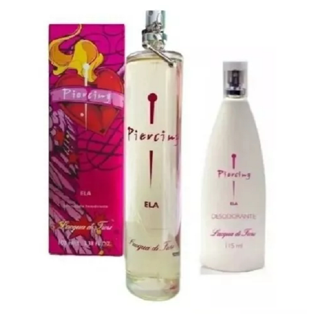 L'acqua di Fiori Kit Piercing Ela Deo-colônia 100ml+ Desodorante feminino mamãe feliz