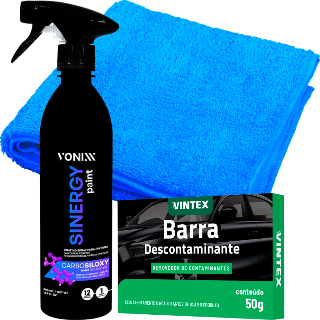 Sinergy Vitrificador de Pintura Claybar 50g Vonixx em Oferta na Shopee