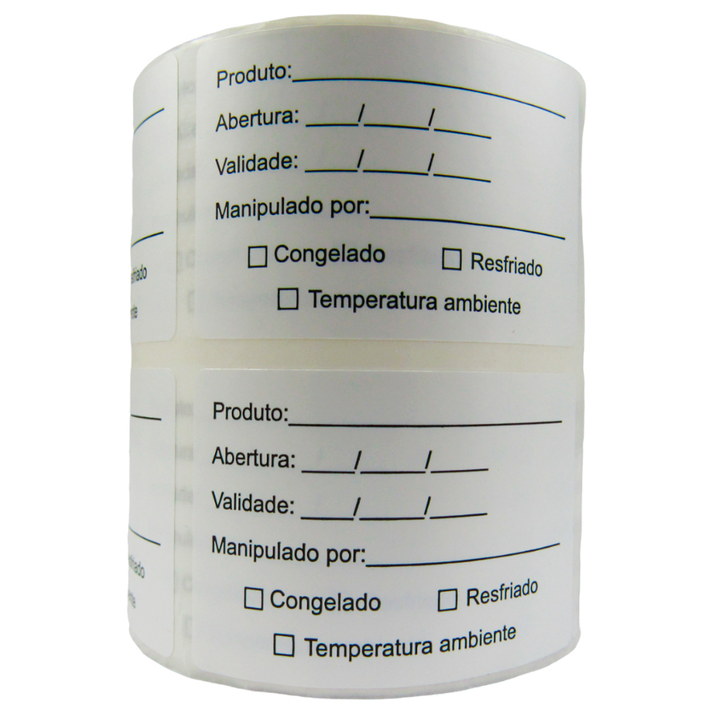 Etiqueta Validade Alimentos 1.000 Unidades 60x40mm em Oferta na Shopee