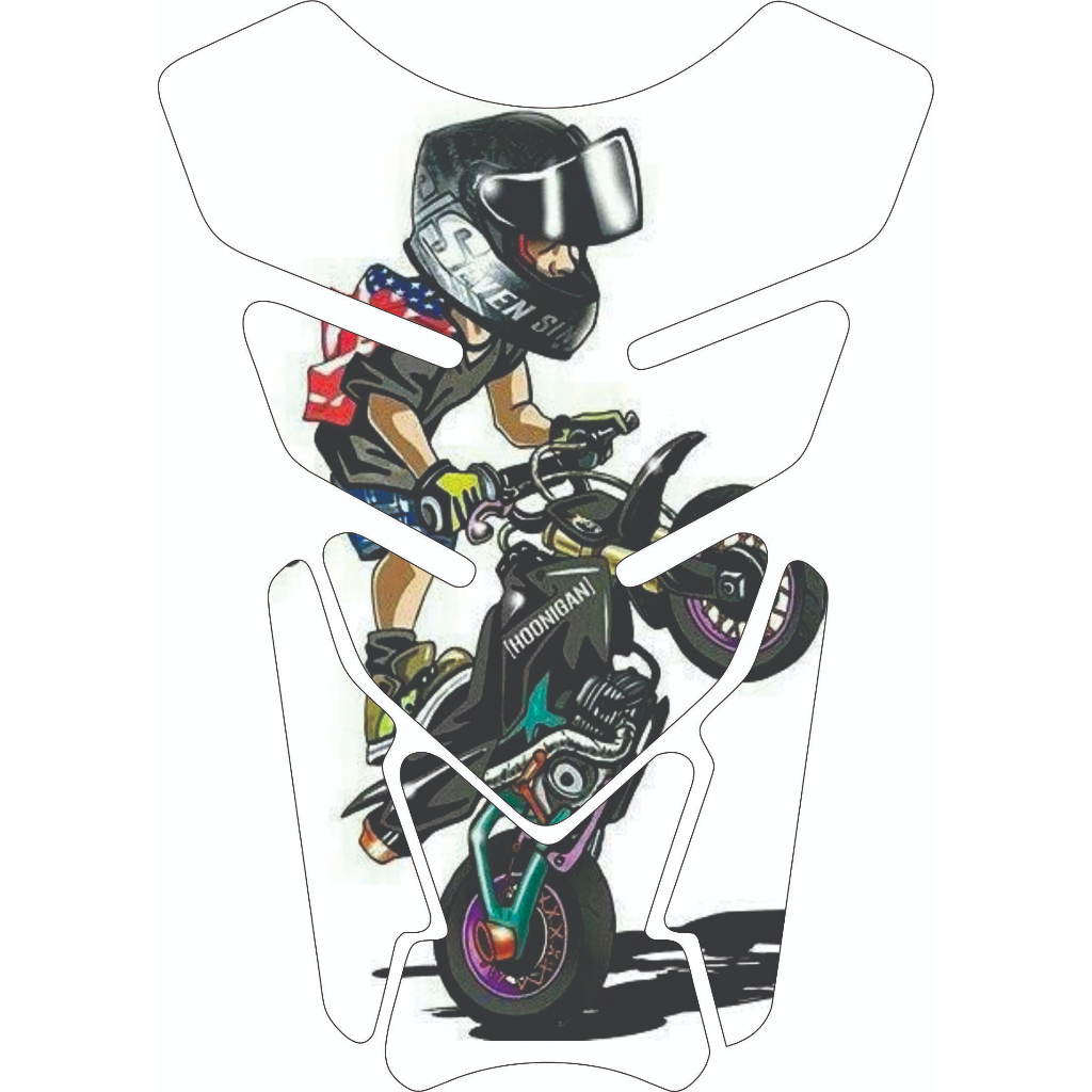 Protetor De Tanque Moto Resinado Tankpad Universal Motoqueiro Grau Varios Modelos 2265