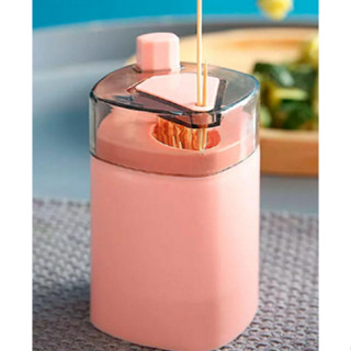 Suporte Porta Palitos Paliteiro Automático Plástico Rosa