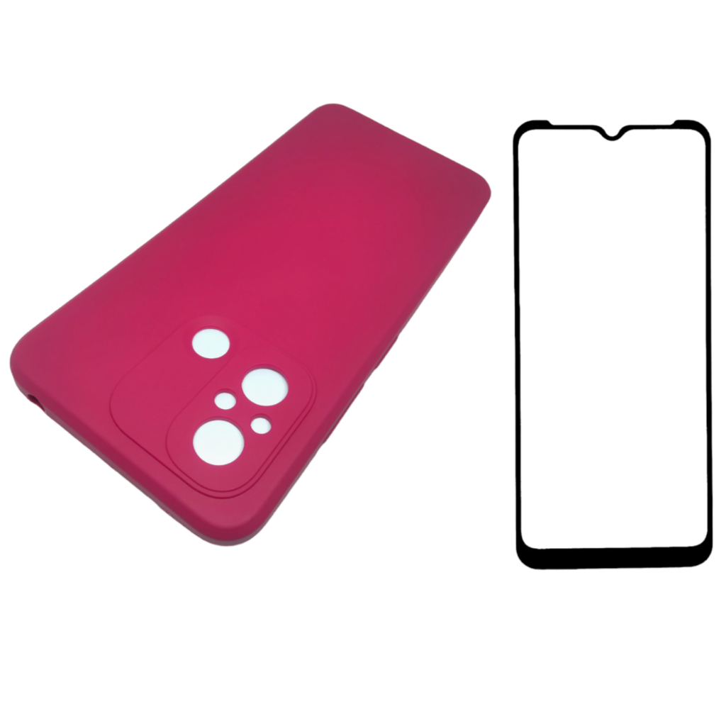 Capa Capinha Case Xiaomi Para Redmi 12C Fosca Aveludada + Película 3D