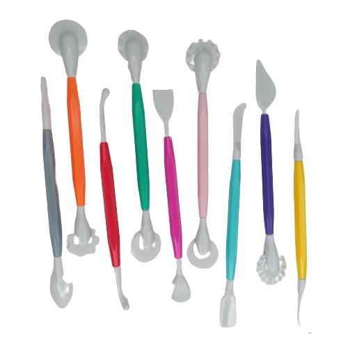 Kit Estecas Modeladoras 9 Peças Biscuit Confeitaria Pasta Americana Cozinha - C1718 em Oferta na Shopee