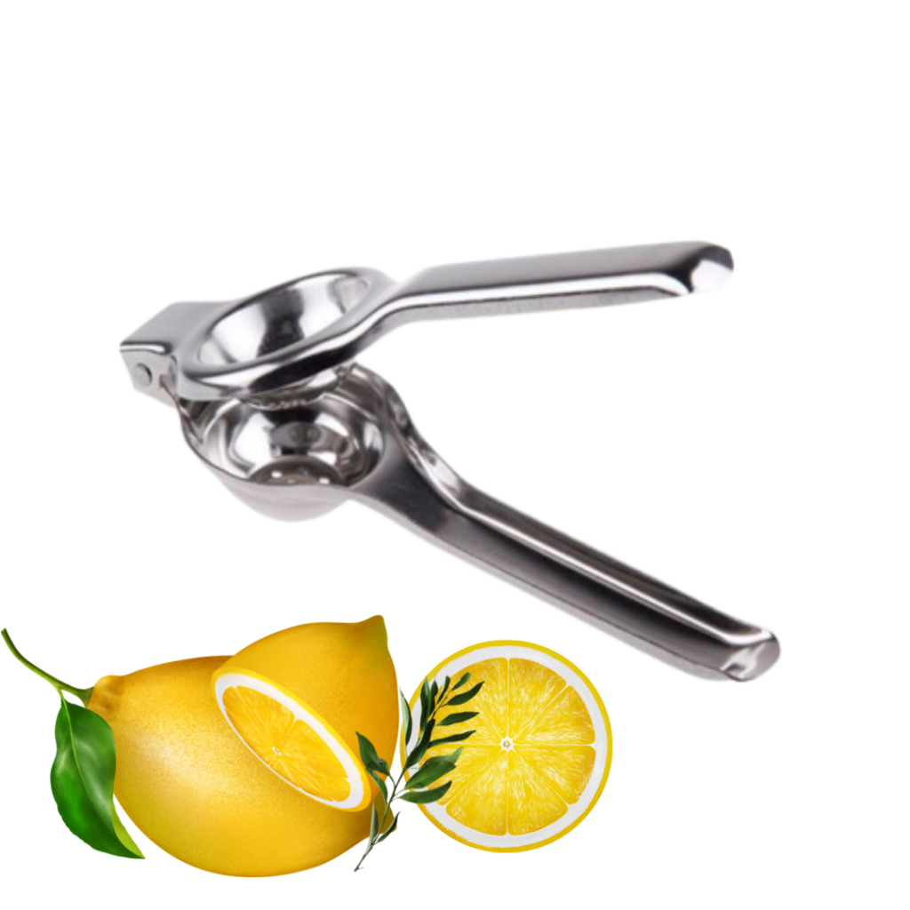 Espremedor Chef Gourmet de Limão Laranja Drink Aço Inox Maciço Super Forte Premium