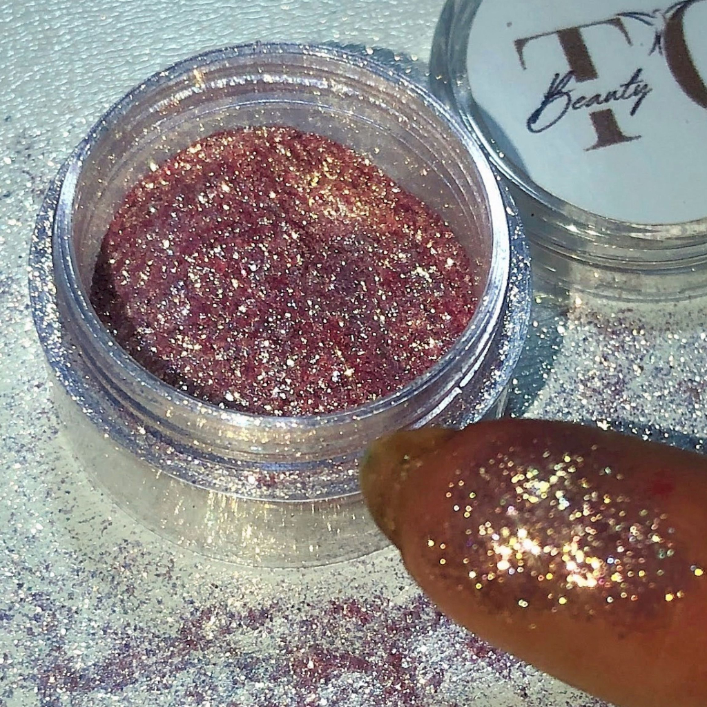 Pigmento Premium - Divino Rosê / Maquiagem Sombra Reflect Gliter Asa de borboleta Brilho Glitter - TC BEAUTY OFICIAL