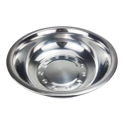 Bacia Em Aço Inox Reforçada Alimentos E Saladas 36cm Kehome