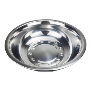 Bacia Em Aço Inox Reforçada Alimentos E Saladas 36cm Kehome