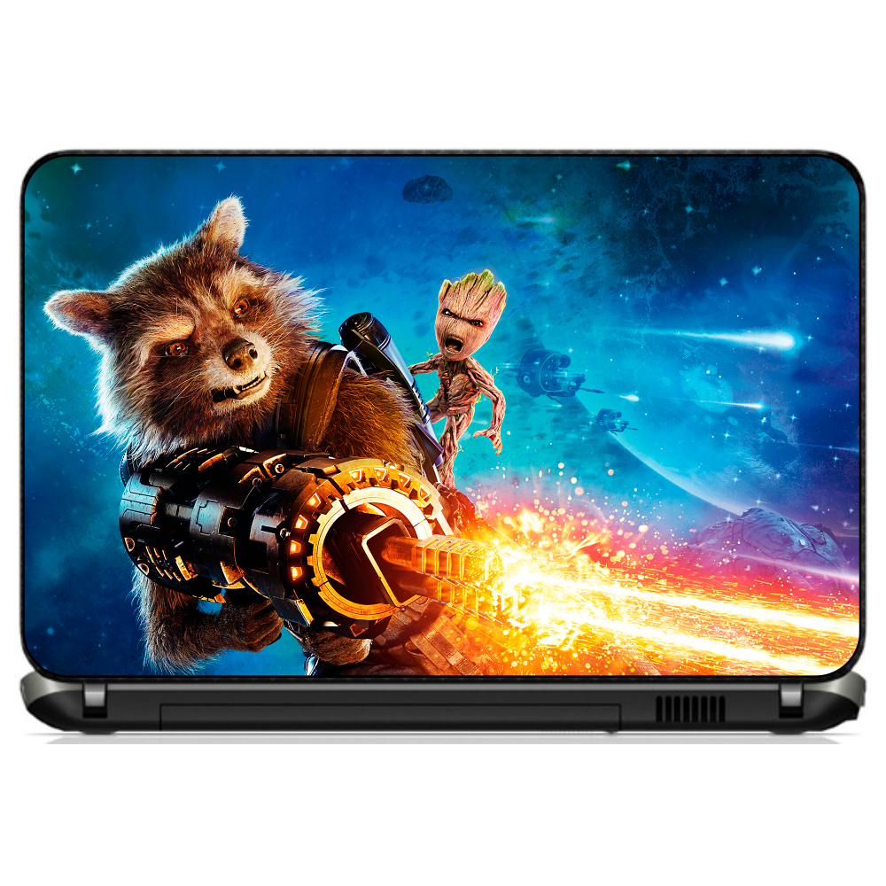 Adesivo Skin Notebook Laptop Tablet Os Guardioes da Galaxia [ 03 ] Rocket Vingadores Baby Groot