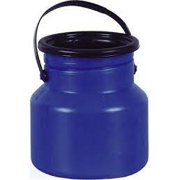 Vasilhame para transporte de leite 3 litros Cor: Azul Bombona leiteira Injesul