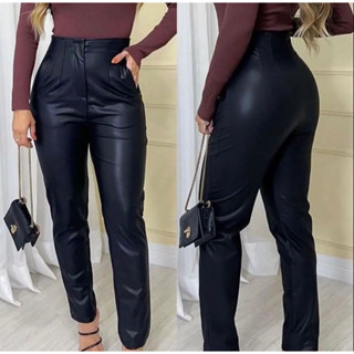 calça couro básica -181