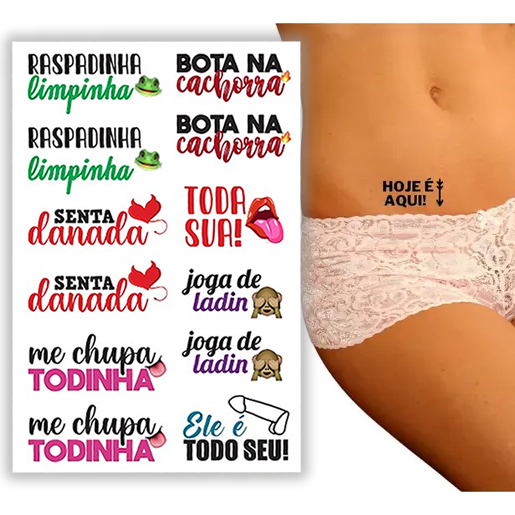 Tatuagem Temporária Tatoo Erótica SEXY