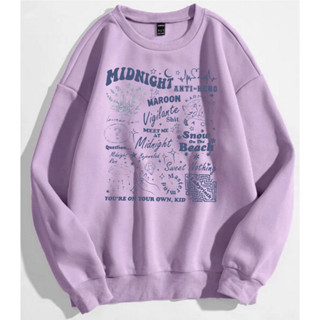 Moletom Gola Redonda Unissex Midnights Taylor Swift